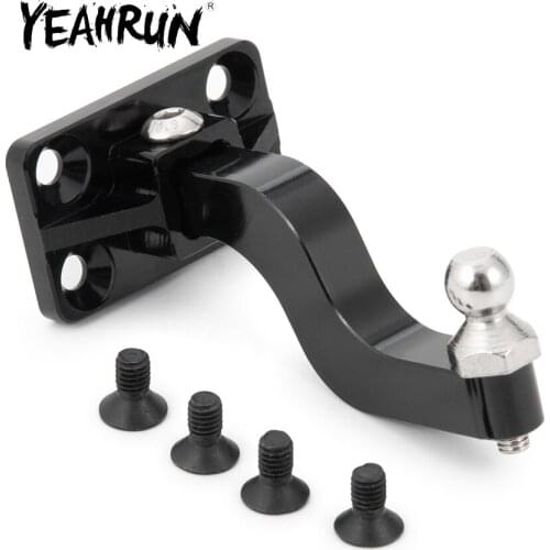 YEAHRUN CNC Metal Tow Trailer Hook Drop Hitch Receiver for Axial SCX10 1/10 RC Crawler Car Truck Upgrade Parts Accessories