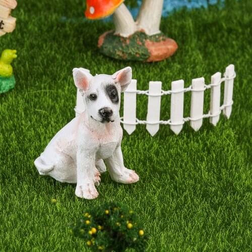 Miniature Fairy Garden Decorations Crafts Bonsai Figurine Mini Garden Animals Cute Bulldog Dog Garden Home Decor Ornament