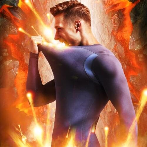 Men Thermal Underwear Winter Warm Tops O Neck Slim Long Sleeves