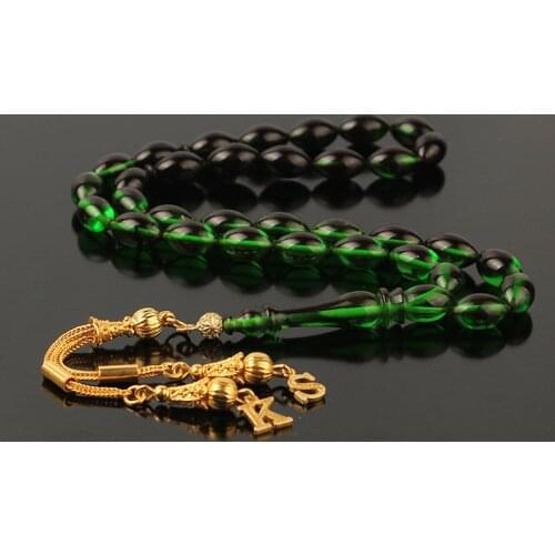 Natural Amber Gold Plated 925 Silver Tassel 33 Beads Prayer Beads Tasbih Rosary Men Women Meditation Jewelry From Turkey