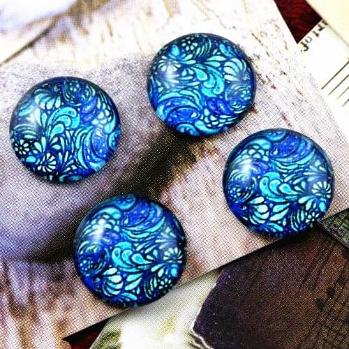 New Fashion 20pcs 12mm Handmade Photo Glass Cabochons (E7-49)