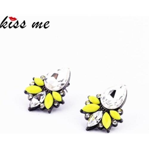 New Designs 2016 Fashion Graceful Glass Drop Bright colors Earrings Accessories