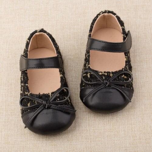 Girls Princess Shoes 2021 Spring Autumn New Baby Shoes Soft Sole Shoes Girls PU Leather Shoes Bow Kids Sweet Baby Girls Shoes