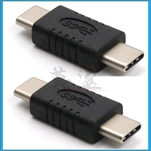 1PCS USB-C Male to Male Adapter Straight Tiny Type C Adaptor USB 3.1 Type-C Connector Converter