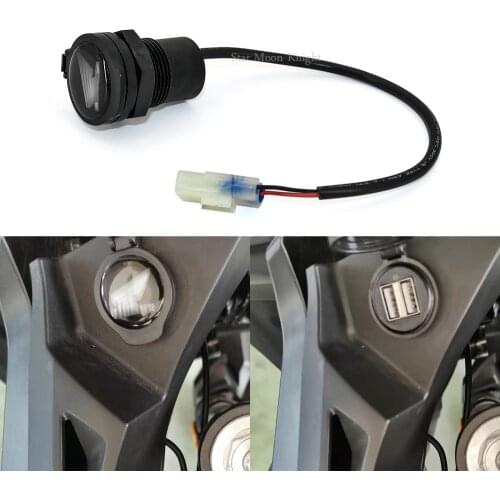 Socket Splitter 2 USB Charger Cover Car Charger with Led Light Power Adapter Motorcycle Socket Mount For Honda CB500X 2019