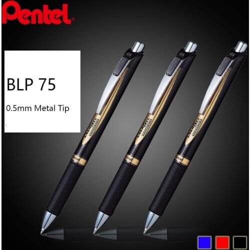 Pentel BLP75 Ultra-Smooth Press Gel Pen Quick-Drying Pen The Test Pen 0.5mm for Student Exams Office Supplies