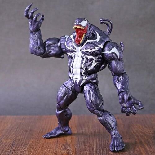 Venom Action Figure Amazing Spider Man Villain KOs Marvel Legends BAF Long Tongue Head Spiderman Toys Doll