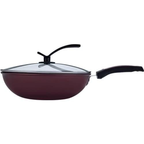 Wok non-stick pan Tao Jing wok activity promotion gift pot factory wholesale 32CM smokeless flat bottom