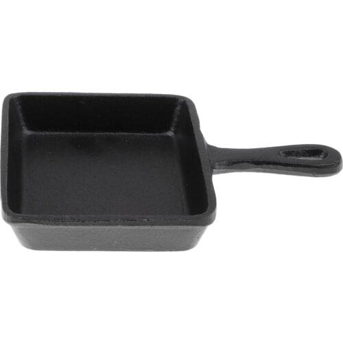 Iron Mini Kitchen Food Play Children Pretend Playing Toy -Square Pan