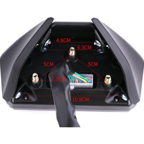 LCD Digital Universal Motorcycle Odometer Speedometer Tachometer Km/h Gauge