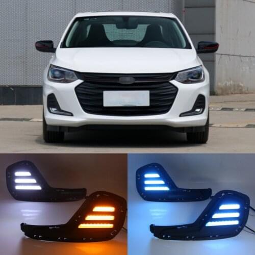 1 Set For Chevrolet Cavalier 2020 Daytime Running Lights Turn Signal Fog Lamp Cover LED DRL Car Styling