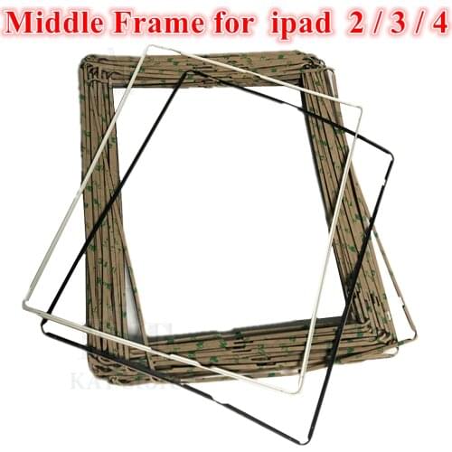 20Pcs Digitizer Middle Frame for iPad 2 3 4 Middle Bezel With Adhesive Sticker Touch Screen Holder Repair Parts for iPad 2 3 4