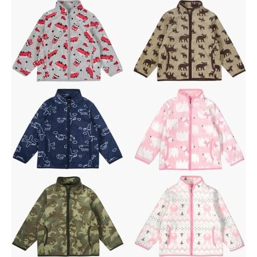 2021 Children Fleece Jacket For Boys And Girls Autumn Baby Warm Coats Outdoor Long Sleeve Clothes Cartoon Christmas Kid Infants