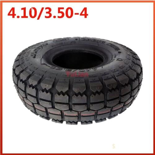 4.10/3.50-4 Inner Outer Tyre 410/350-4 Pneumatic Wheel Tire for Electric Scooter, Trolley Accessories