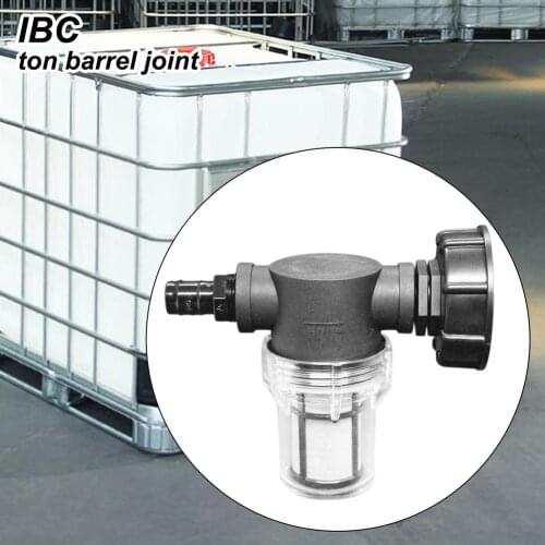 IBC Tank Garden Hose Adapter Garden Hose Adapter Non-toxic Water Connector With Filter For Ton Barrel Joint Filter Connector