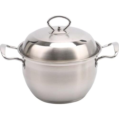 Nonstick Stock Pot Milk Soup Pan Stockpot Saucepan Butter Warmer Lightweight Dishwasher Safe Healthy Coating Stainless Steel