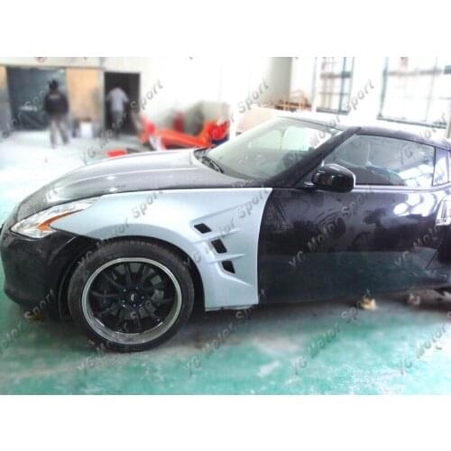 Car Accessories FRP Fiber Glass JP Style Front Fenders Fit For 2009-2016 370Z Z34 Front Fender Cover