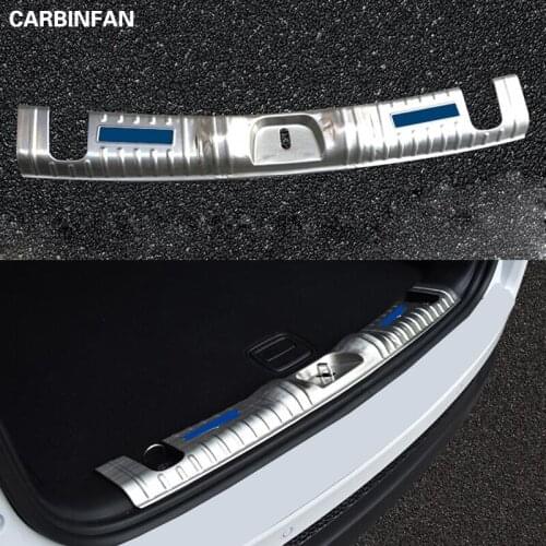 Car Styling Stainless Steel Car Interior Trunk Protector Door Sill Guard Decoration Trim For Jeep Compass 2017 2018