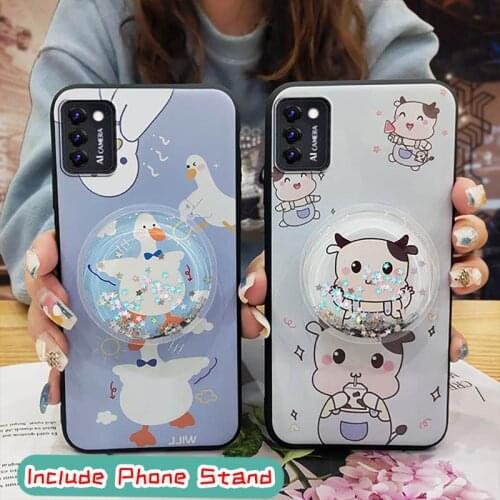 Glisten TPU Phone Case For Cubot Note7 For Woman Silicone Cartoon Anti-dust drift sand Cute