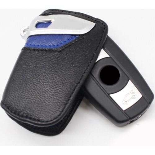 Genuine Leather Car Key Case for BMW E90 E60 E70 E87 3 5 6 Series M3 M5 X1 X5 X6 Z4 Key Cover Remote Controller Key Holder
