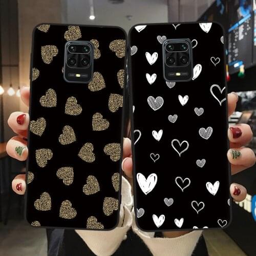 Leopard print Love Heart Phone Cases For Fundas Xiaomi Mi 10T Lite 10 Ultra Redmi Note 9S 7 8 9 Pro 8T Case Soft Silicone Cover
