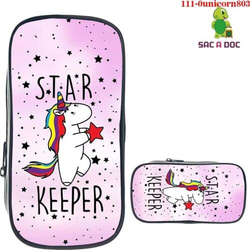 Unicorn Purses for Boys Girls Pen Bag Fashion Cute Funny Cartoon Unicorn 3D Print Pen Case Kids School Supply Pouch Pencil Bags