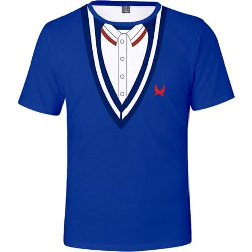 3D fashion Anime WONDER EGG PRIORITY T-shirt Men Women Casual Kids Summer T-shirt Hip Hop blue Boys Girls Cosplay Outfits