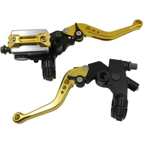 2Pcs 22mm CNC Hydraulic Disc Brake Upper Pump Motorcycle Clutch Handbrake Universal Motorcycle Modification Accessories
