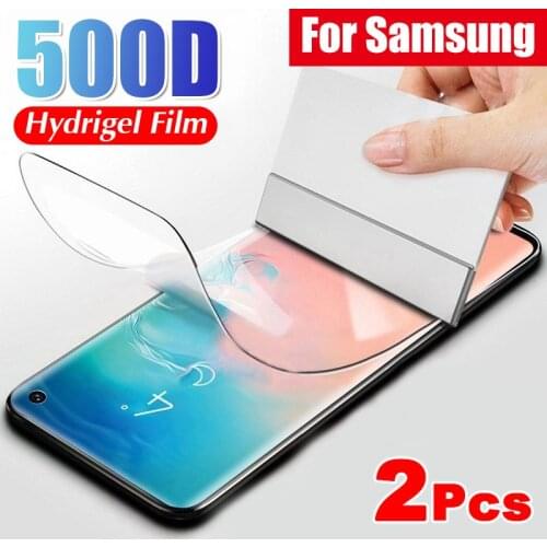 2Pcs Hydrogel Film On The Screen Protector For Samsung Galaxy S20 S10 S8 S9 Plus Screen Protector For Samsung Note 8 9 10 20 S20