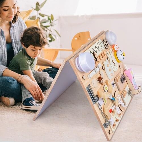 BusyBoard Latch Toddlers Sensory Board Lock Toys Montessori Toy Skills Games Basic For Kids Toddler Diy Wood Toy Elements Part
