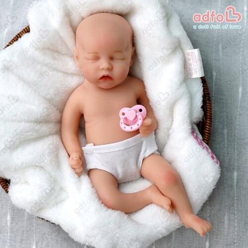 ADFO 30 CM Bebe Reborn Toys Popit Soft Full Silicone Doll Real Soft Touch Newborn Baby Doll Fidget Toys For Girl Gift