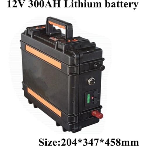 12V 300Ah Lithium Li Ion Battery Pack for Motor Home Camper Caravan Autocaravana Solar System Solar Panel+20A Charger