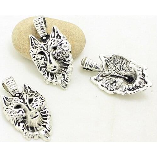 Sweet Bell 20pcs 17*32mm Antique Style Tone Cute Fox Charm Pendant Finding Hot Whosesale 3B368