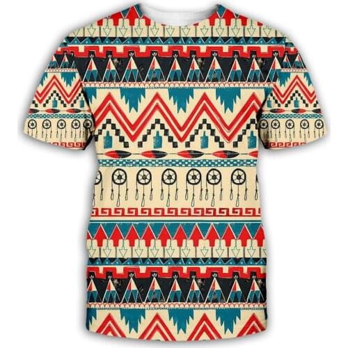 Brand Fashion Men t shirt Bohemia style 3D Printed National Art Style T Shirt Unisex streetwear Casual t-shirt KY-1578