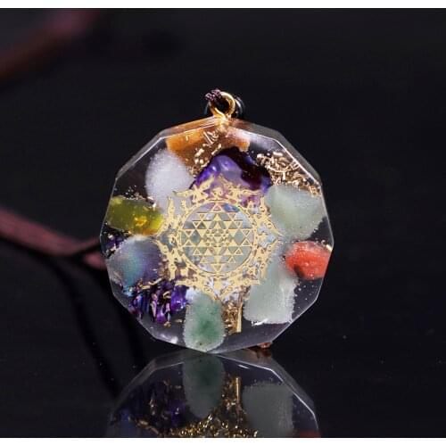 Original Orgon Energy Pendant Sri Yantra Sacred Symbol Necklace Reiki Jewelry Making For Women Energy Healing