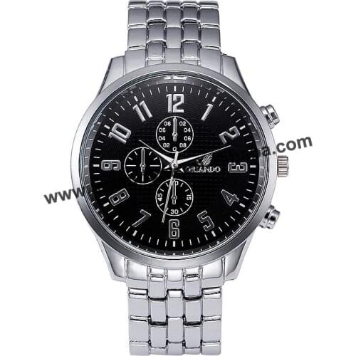 Pava Mens Silver Watch