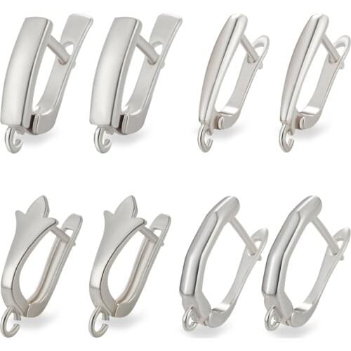5/pair Popular DIY Earrings Clasps Hooks for Women Handmade Jewelry Making Accessories Hot Sale Fashion Simple Earrings Supplies