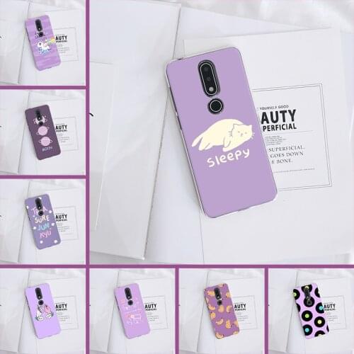 Purple Cat Unicorn Moon Cute Banana Back Cover For Nokia 4.2 3.2 Phone Case Silicone For Nokia 2.1 3.1 5.1 6.1 7.1 Plus