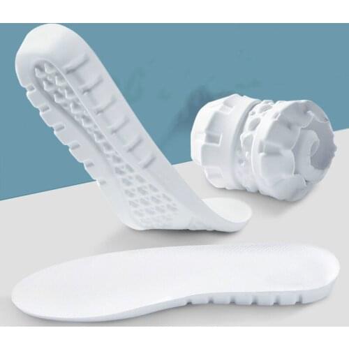 New Sports High Elastic Kinetic Energy Ultra-light Insoles Sweat Shock Absorbent Deodorant Breathable Eva Soft Shoes Pad Brioche