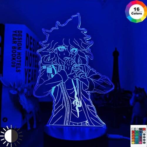 Danganronpa V3 Nagito Komaeda Led Night Light Lamp for Bedroom Decor Kids Gift Danganronpa V3 Acrylic Neon Lamp Nagito Komaeda