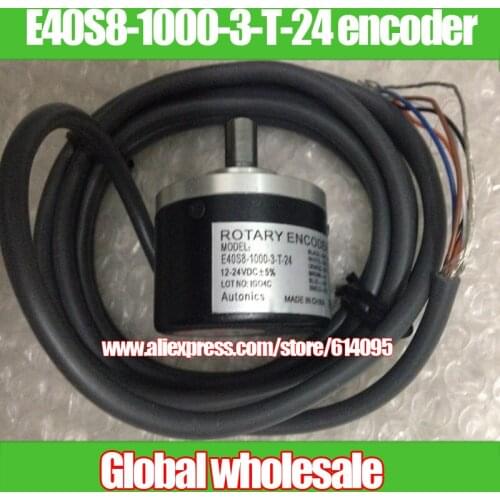 1pcs E40S8-1000-3-T-24 rotary optical encoder / 1000P/R encoder For Autonics / 1000 line encoder 24V