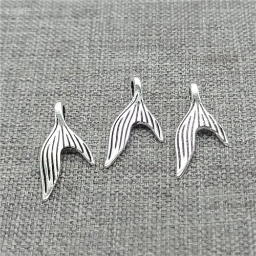 15 Pieces 925 Sterling Silver Mermaid Charms for Bracelet Necklace