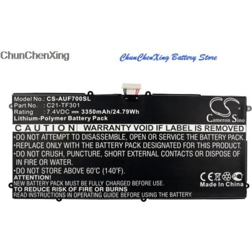 Cameron Sino 3350mAh Battery C21-TF301 for Asus EE Pad TF700, TF700T, Transformer PAD TF700, Transformer TF700