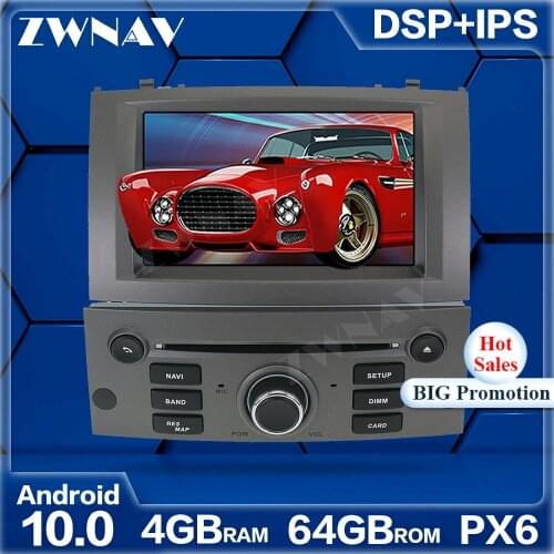 Android 10.0 Screen Car Multimedia Player For Peugeot 407 2004 2005-2010 GPS Navigation Auto Audio Radio Music stereo head unit
