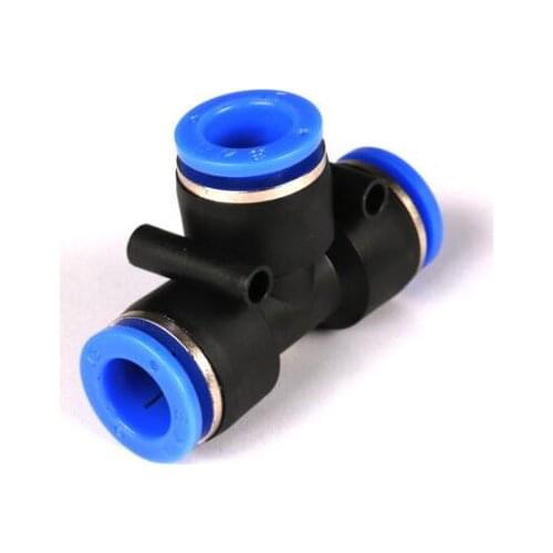 Free shipping 10 PCS/LOT Pneumatic fittings PE-6 6mm tee fitting push in quick joint connector PE6