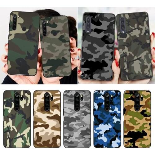 Lovebay Army Green Camouflage Phone Case For Xiaomi 9 10 11 PRO LITE Redmi NOTE 7 8 9 A PRO K20 30 PRO Soft TPU Back Cover