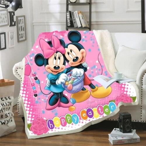 Disney Baby Fleece Blanket Design Flannel Fleece Blanket Printed Sofa Warm Bed Throw Blanket Adult Blanket Kids Gift