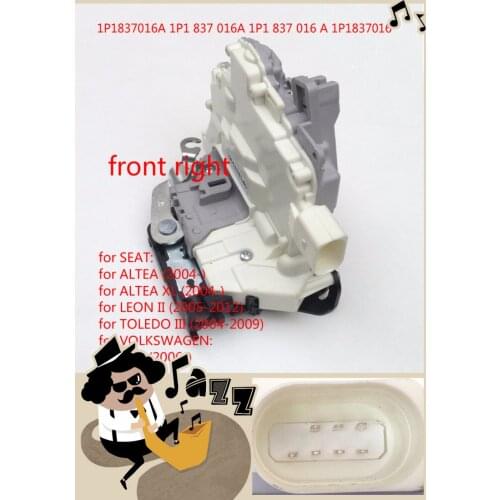 FOR Volkswagen MK5 EOS SEAT Leon 1P Zv ALTEA TOLEDO front right Door Latch Assembly / Door Lock Actuator 1P1837016 1P1837016A