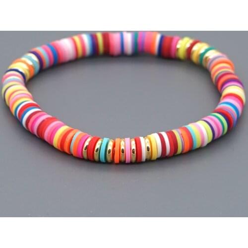 GO2BOHO Bracelet For Women Bohemian Armbanden Femme Delica Bracelets Heishi Disc Beads Pulseras Handmade Boho Jewelry Color