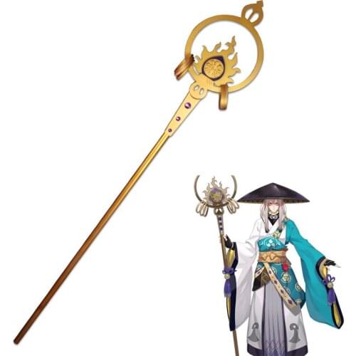 Hot Game Onmyoji Aobozu Cosplay Staff Canes PVC Prop Initial Skin Unwaken Cosplay Props Weapons for Halloween Christmas Party